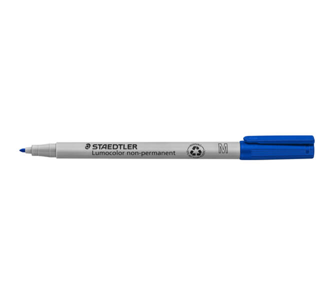 Viltstift Staedtler Lumocolor 315 non permanent M blauw