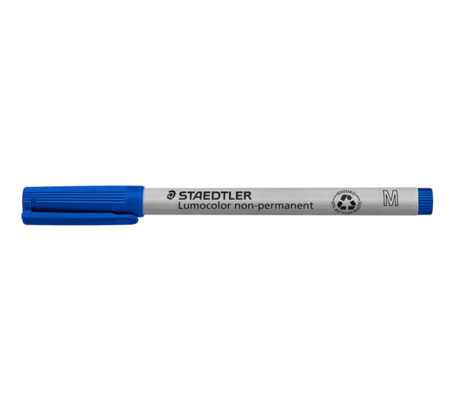Viltstift Staedtler Lumocolor 315 non permanent M blauw