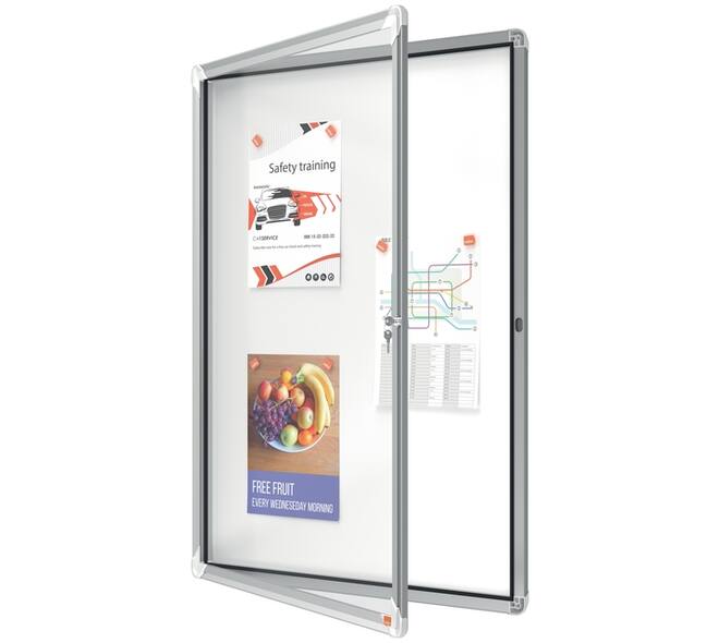 Binnenvitrine Nobo Premium Plus 9xA4 draaideur magnetisch