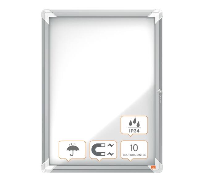Buitenvitrine Nobo Premium Plus 4xA4 magnetisch