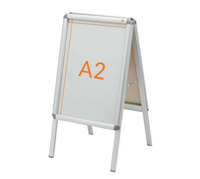 Stoepbord Nobo Essence A2 47,5x89cm met kliklijst