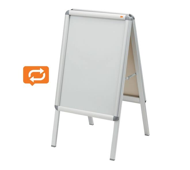Stoepbord Nobo Essence A2 47,5x89cm met kliklijst