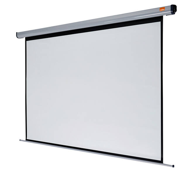 Projectiescherm Nobo wandmodel elektrisch 192x144cm
