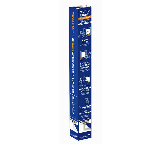 Magic-Chart Legamaster Paperchart folie 60x80cm wit 25 vel