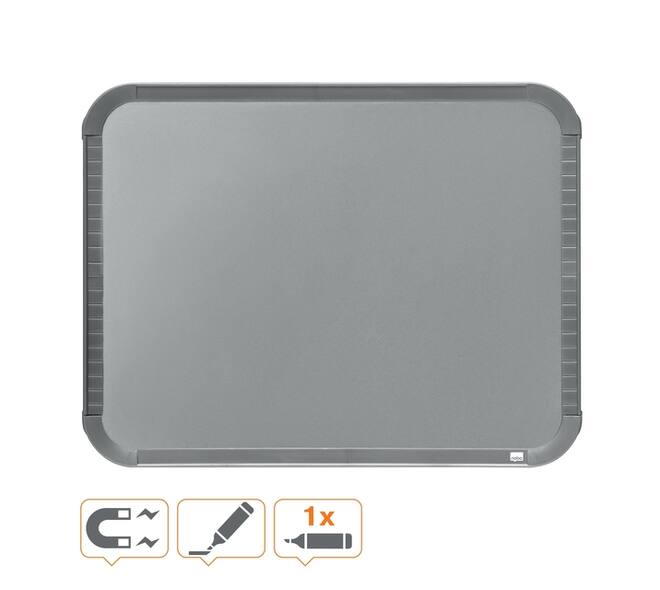 Whiteboard Nobo Slim Line 22x28cm zilver