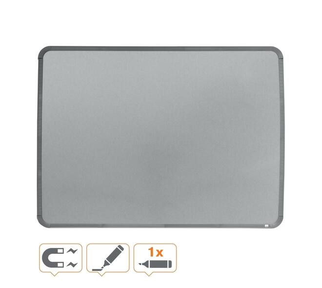 Whiteboard Nobo Slim Line 43x58cm zilver