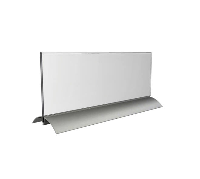Tafelnaambord Europel 105x297mm acryl aluminium