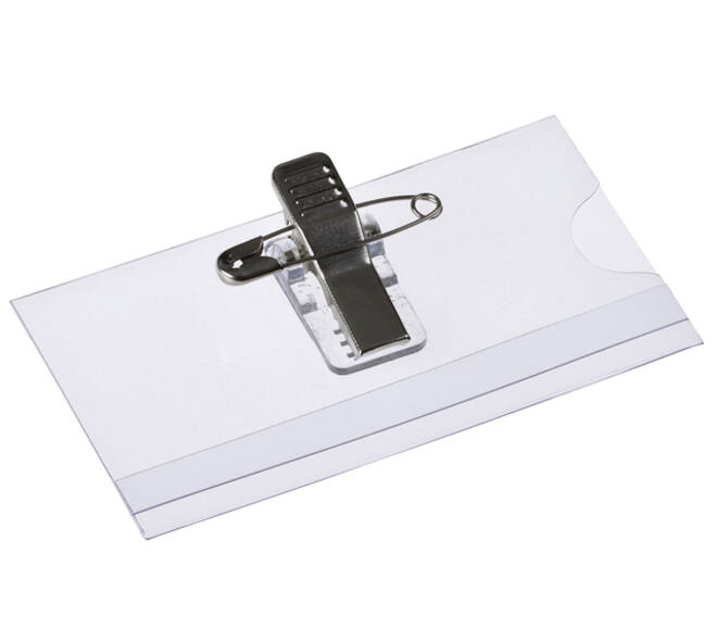 Badge Europel met clip en speld 75x40mm 24st