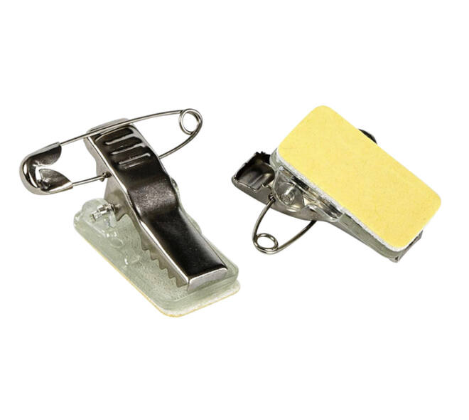 Clip met speld Europel zelfklevend voor badges