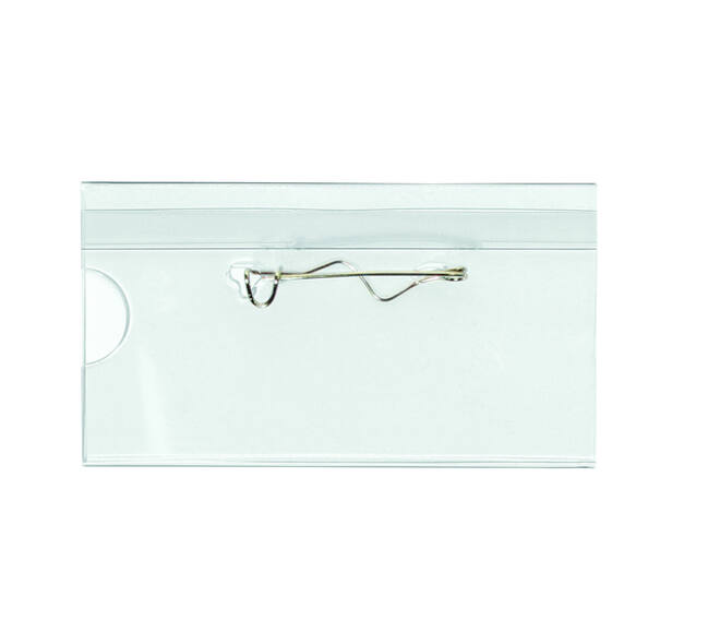 Badge Quantore met speld 40x75mm