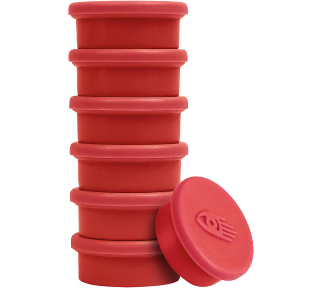 Magneet Legamaster 20mm 250gr rood 8 stuks