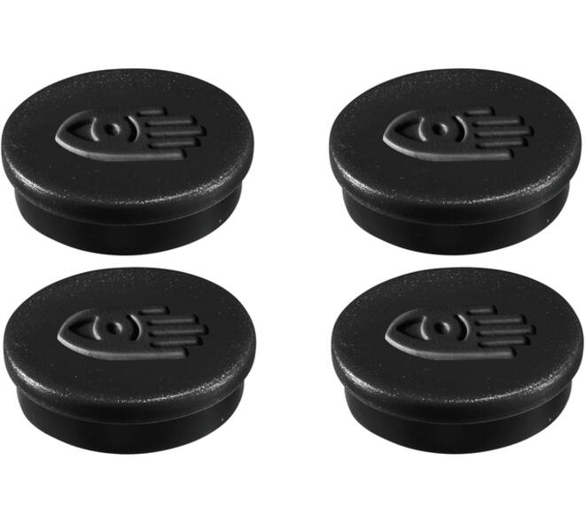 Magneet Legamaster 30mm 850gr zwart 4 stuks