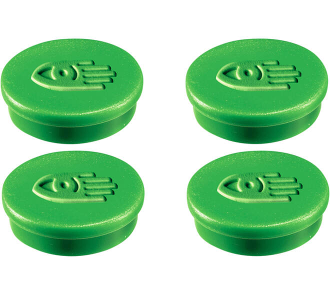 Magneet Legamaster 30mm 850gr groen 4 stuks