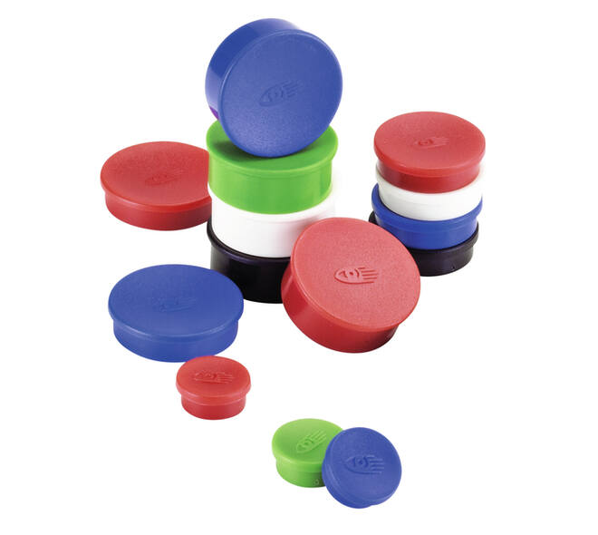Magneet Legamaster 35mm super 2500gr zwart 2 stuks