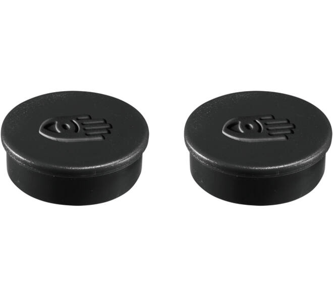 Magneet Legamaster 35mm super 2500gr zwart 2 stuks