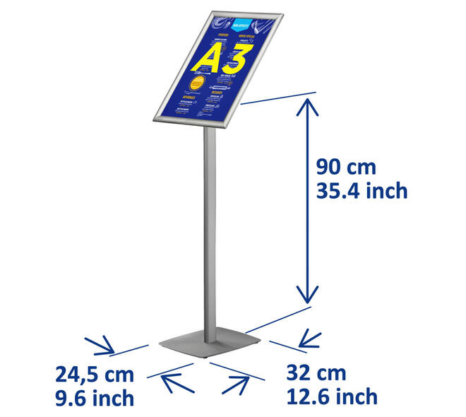 Infostandaard Europel incl. A3 kliklijst 25mm