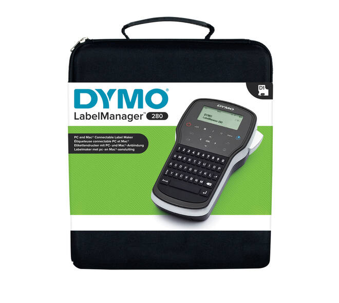 Labelprinter Dymo LabelManager 280 draagbaar qwerty 12mm zwart in koffer