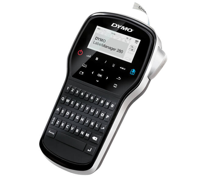 Labelprinter Dymo LabelManager 280 draagbaar qwerty 12mm zwart in koffer