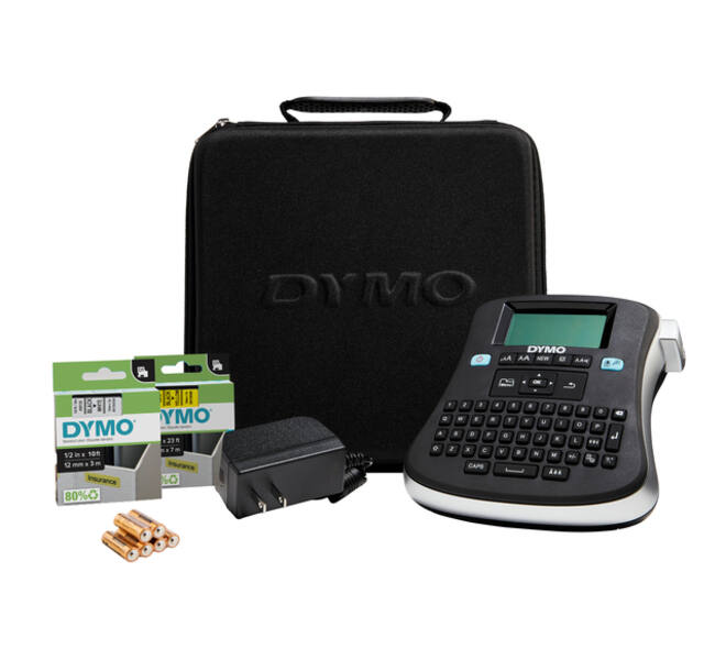Labelprinter Dymo LabelManager 210D+ draagbaar qwerty 12mm zwart in koffer