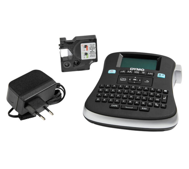 Labelprinter Dymo LabelManager 210D+ draagbaar qwerty 12mm zwart in koffer