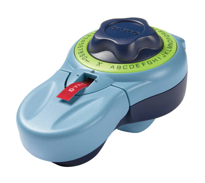 Lettertang Dymo Junior embossing blauw