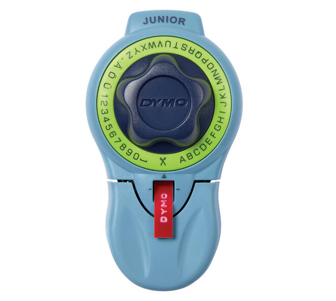 Lettertang Dymo Junior embossing blauw