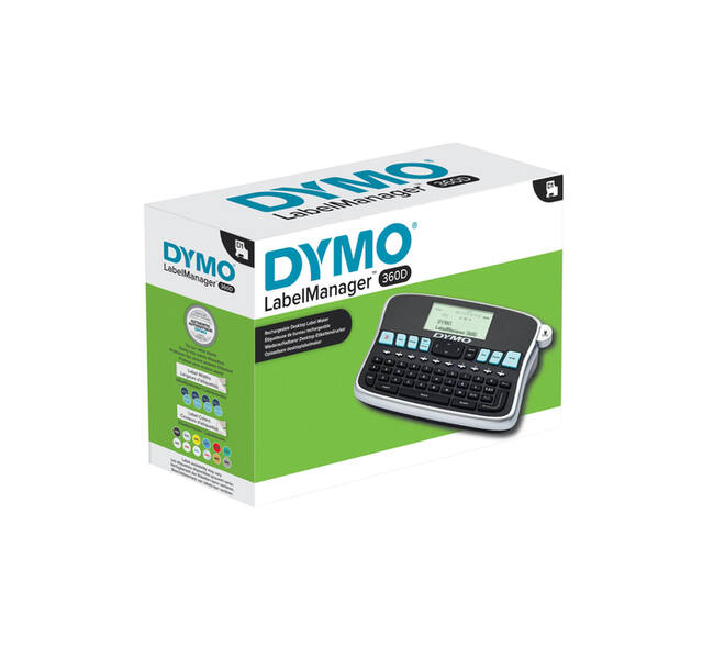 Labelprinter Dymo LabelManager 360D draagbaar qwerty 19mm zwart