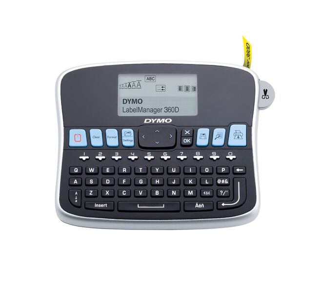 Labelprinter Dymo LabelManager 360D draagbaar qwerty 19mm zwart