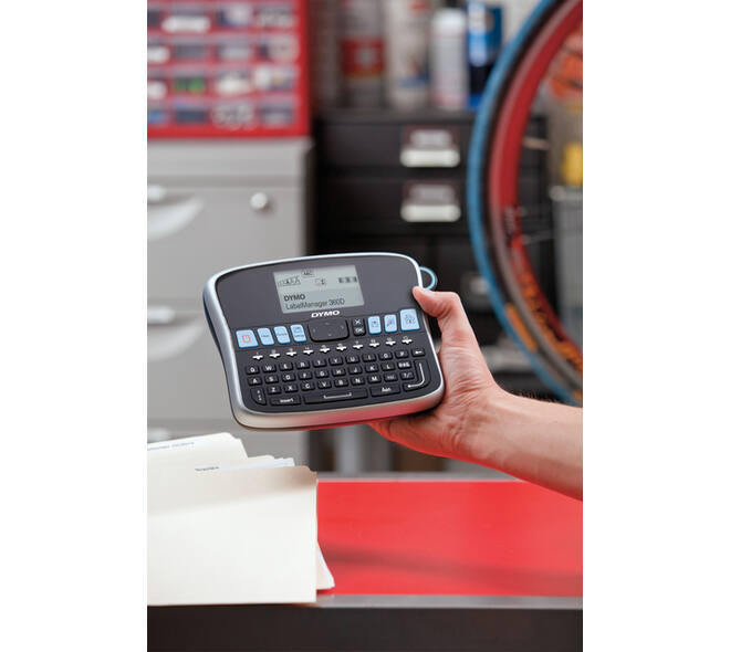 Labelprinter Dymo LabelManager 360D draagbaar qwerty 19mm zwart