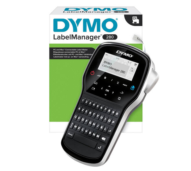 Labelprinter Dymo LabelManager 280 draagbaar azerty 12mm zwart