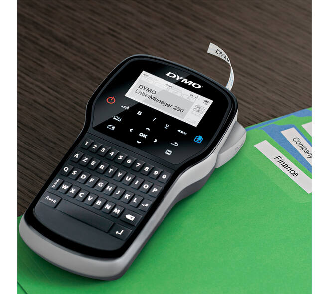 Labelprinter Dymo LabelManager 280 draagbaar azerty 12mm zwart