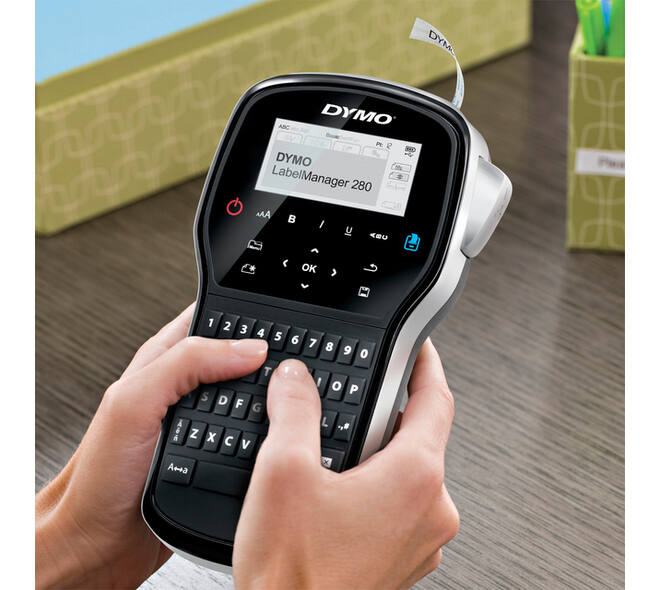 Labelprinter Dymo LabelManager 280 draagbaar azerty 12mm zwart