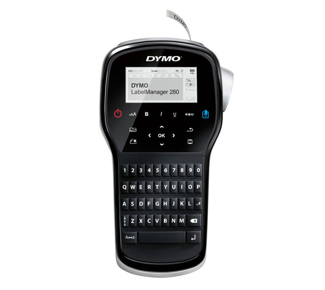 Labelprinter Dymo LabelManager 280 draagbaar qwerty 12mm zwart