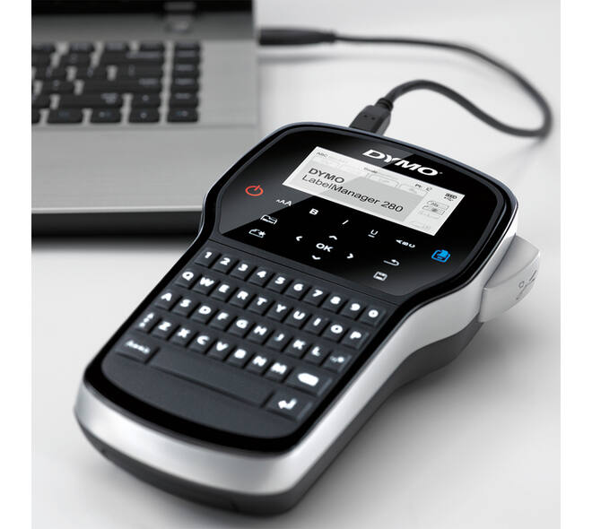 Labelprinter Dymo LabelManager 280 draagbaar qwerty 12mm zwart