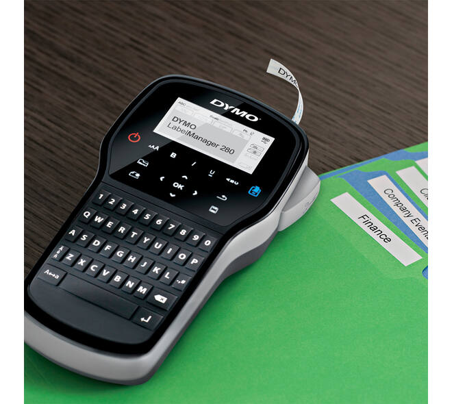 Labelprinter Dymo LabelManager 280 draagbaar qwerty 12mm zwart