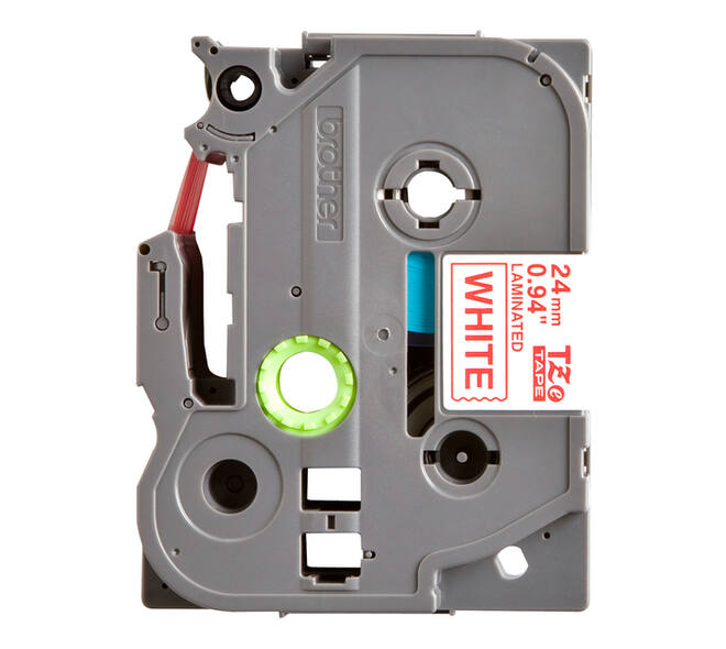 Labeltape Brother P-touch TZe-252 standaard 24mm rood op wit