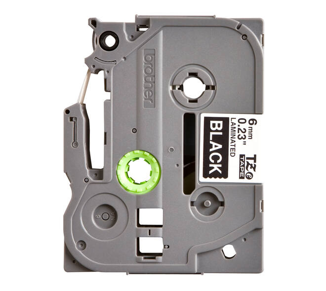 Labeltape Brother P-touch TZe-315 standaard 6mm wit op zwart