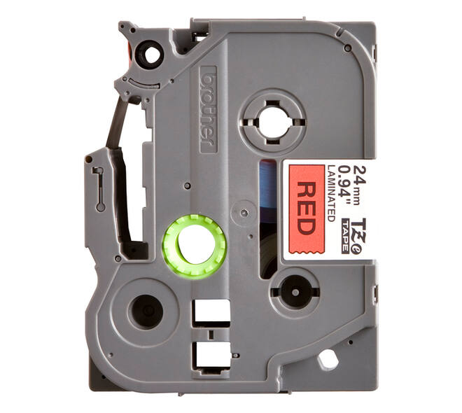Labeltape Brother P-touch TZe-451 standaard 24mm zwart op rood