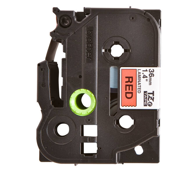 Labeltape Brother P-touch TZe-461 standaard 36mm zwart op rood