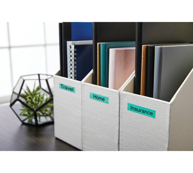 Labeltape Dymo LabelManager D1 polyester 12mm zwart op groen