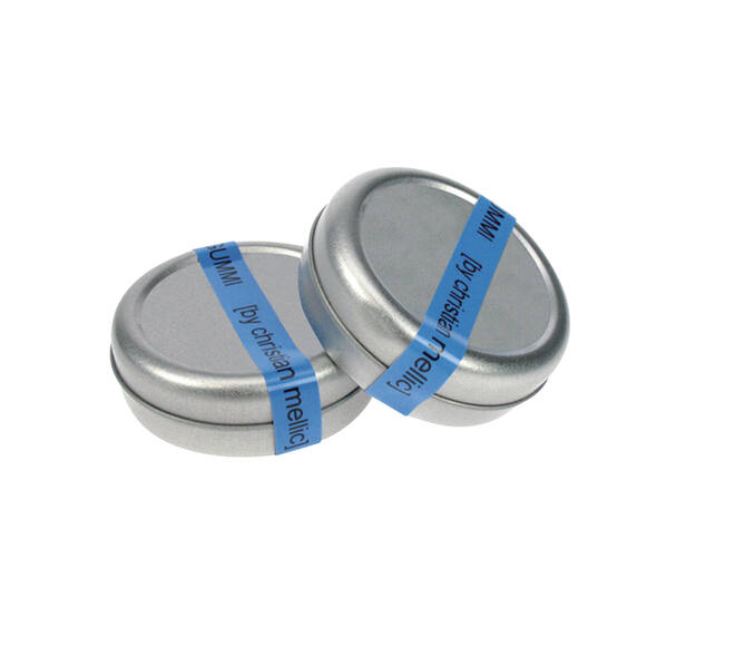 Labeltape Dymo LabelManager D1 polyester 19mm zwart op blauw