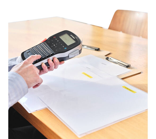 Labeltape Dymo LabelManager D1 polyester 19mm zwart op geel
