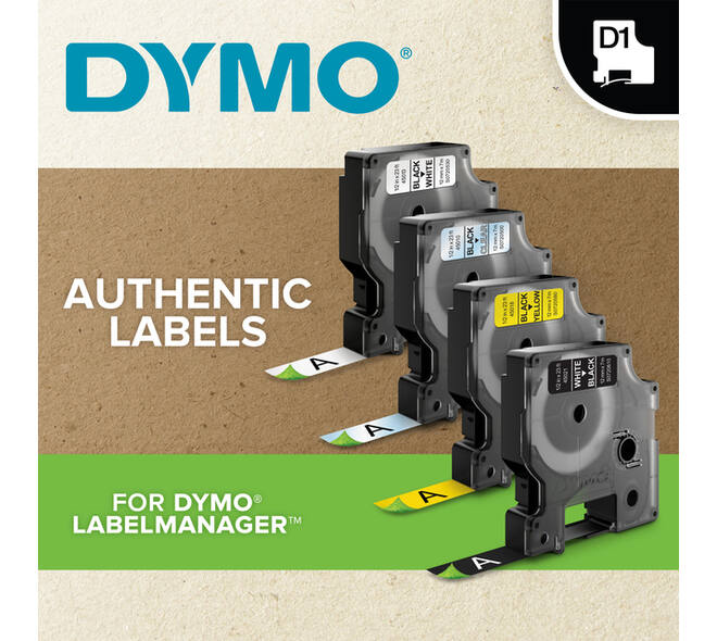 Labelprinter Dymo LabelManager 210D draagbaar qwerty 12mm zwart