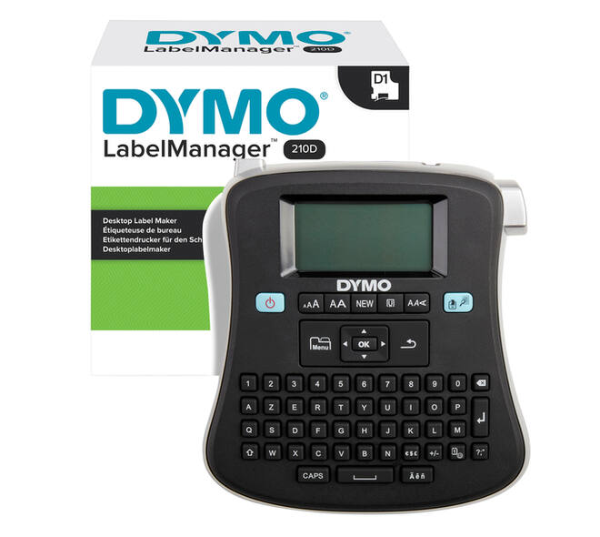 Labelprinter Dymo LabelManager 210D+ draagbaar azerty 12mm zwart