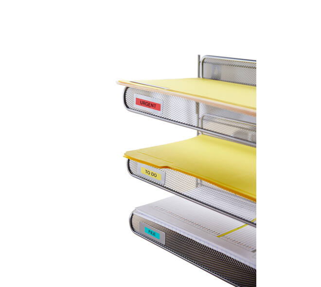 Labeltape Dymo LabelManager D1 polyester 9mm zwart op groen