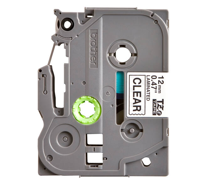 Labeltape Brother P-touch TZe-131 standaard 12mm zwart op transparant