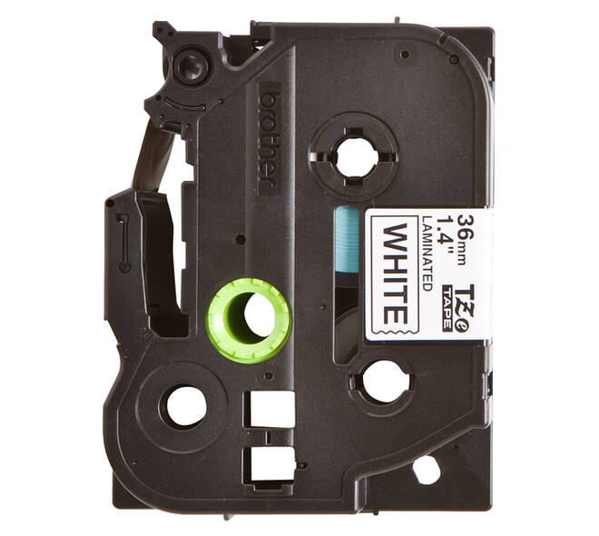 Labeltape Brother P-touch TZe-261 standaard 36mm zwart op wit