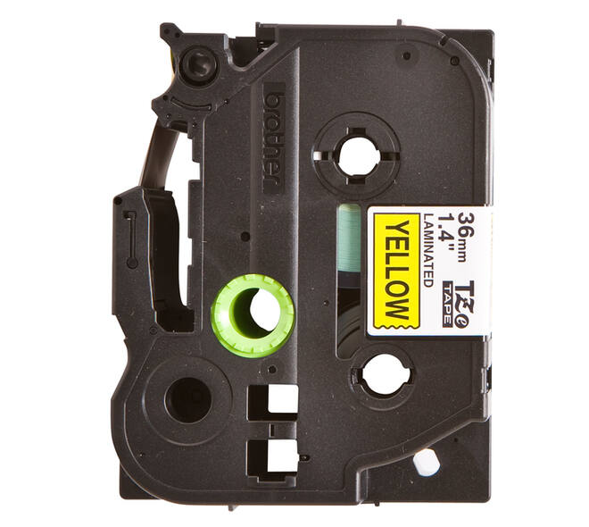 Labeltape Brother P-touch TZe-661 standaard 36mm zwart op geel