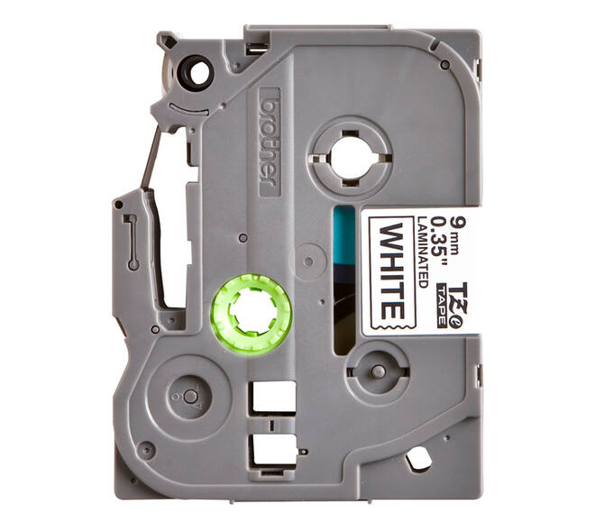 Labeltape Brother P-touch TZe-221 standaard 9mm zwart op wit