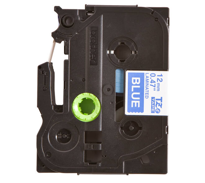 Labeltape Brother P-touch TZe-535 standaard 12mm wit op blauw